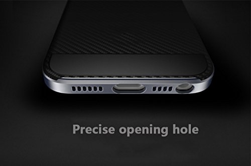 iMounTop Hülle iPhone SE Hülle iPhone 5s 5 Case Tasche Zubehör Gehäuse Rahmen Fall Etui 2-in-1 Soft TPU + PC Anti-stoß Schutzhülle Tasche Schale für iPhone SE iPhone 5s 5 Smartphone (Grau) - 5