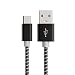 Produktbild OKCS Typ C USB A 3.0 zu USB C 3.1 rostfreies Edelstahl Ladekabel Galaxy Note 8, S8, S8 Plus, Google Nexus 5X 6P, Google Pixel 2, OnePlus 2, One Plus 5T Schwarz
