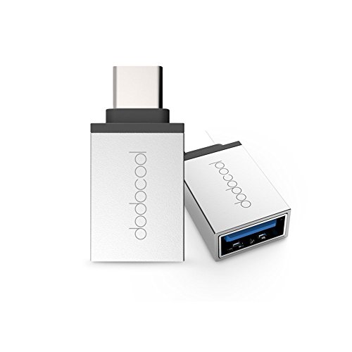 2X dodocool USB C Adapter - Mini Micro USB 3,1 Type-C zu USB-A 2,0 für MacBook / ChromeBook Pixel / Nexus 5X / Nexus 6P / Nokia N1 / Type C und Alle USB-C Phones, Tablets und Laptops (Silber)