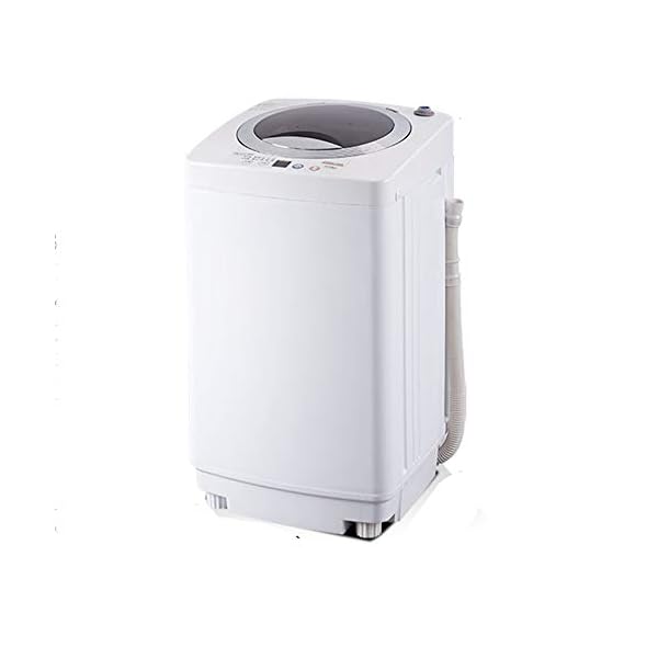 QFFL xiyiji Waschmaschine, vollautomatische stille Waschmaschine, 4,2 kg Mini-Waschmaschine, weiß Freistehendes Waschen