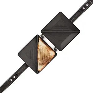 Magnus Optima Quick Heating Gas Compatible Non-Stick Aluminum Toaster with Bakelite Handle | 2 Cut Design