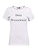 Produktbild FLOCKex Marken Damen T-Shirt mit Wunschtext - Weiß, S - Sprüche indivduell auf Das Damenshirt Drucken Lassen | Personalisierter Textildruck
