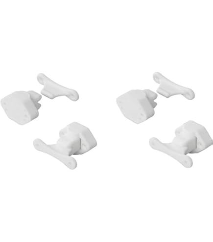 2 Stück Wohnwagen Türstopper - Weiße Türhalter Für Wohnmobile & Caravans