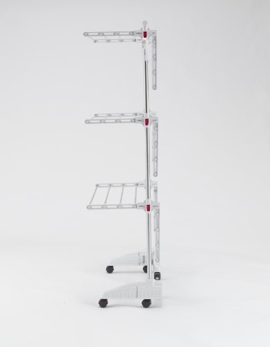 Hanuri One Touch Wäscheständer / Wäschetrockner / Variabel klappbar / Fußrollen - 13