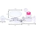 MAKARTT® Mani Pedi Nail Station Manicure Pedicure Set Nail Art Base Nail Polish Holder Stand with Accessory Holder and Multi-angle Rest