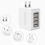 [Technology Tecnología AUTO-ID] El cargador de pared con 2 puertos USB inteligentes puede reconocer automáticamente los dispositivos electrónicos conectados y maximizar su eficiencia de carga, que puede cargar la mayoría de los dispositivos, incluyendo dispositivos iOS y Android mucho más rápido, lo que lo hace universal y también le permite ahorrar tiempo.