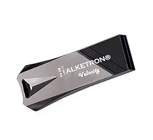 Alketron Velocity Pendrive USB 3.0 | 32 GB | 64 GB | 128 GB | 256 GB | High Speed R/W with Solid Metal Body - Pen Drives/Flash Drives (64GB, Black)