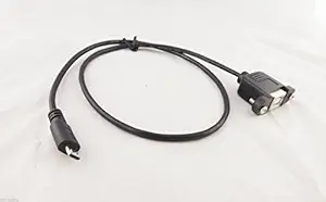Generic Micro USB 5 Pin Male Cable to USB 2. 0 B Female Socket Printer Panel Mount 50cm