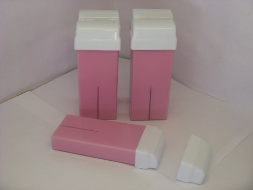 Pink roll-on wax cartridges (5 x 100ml) Made in UK.