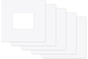 ilSALVAMURO® - 5 SALVAMURO salvaperete trasparenti 16x16cm per interruttori QUADRATI a 1,2 MODULI spessore 1mm per placchette interruttori Sottoplacche copri muro proteggi muro (Confezione 5pz)