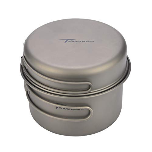 Timberbrother Titanio Taza Mug Acampada (800ml + 400ml)