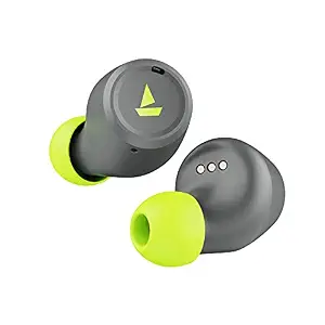 boAt Airdopes 391 True Wireless Earbuds with Qualcomm aptx & CVC, 23 Hours Playback, ASAP Charge, IWP Technology, IPX4, Bluetooth v5.0, Type-c Port and Voice Assistant(Spirit Lime)