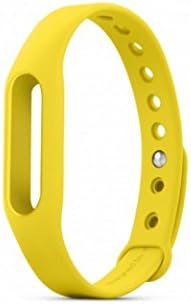 SUMLINK Replacement Wristband Silicon Wrist Strap Band Strap For Xiaomi Mi Band (Yellow)
