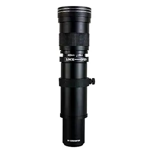 Opteka 420-1600mm f/8.3 HD Telephoto Zoom Lens for Nikon D4s D4 D3x Df D810 D800 D750 D610 D600 D7100 D7000 D5500 D5300 D5200 D5100 D3300 D3200 and D3100 Digital SLR Cameras