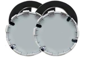 MOPQMKT Cache Moyeu 4 Pièces 68MM, Enjoliveur de Roue, Cache Moyeux, Wheel Hub Cap Centre - Accessoires de Voiture imperméables Anti-poussière pour Remplacer Les Enjoliveurs(Noir Blanc)