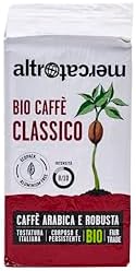 ALTROMERCATO â Biocaffè classico macinato per moka â caffè biologico arabica e robusta â da commercio equo e solidale, America Latina e India â gusto intenso ed equilibratoâ 250 g