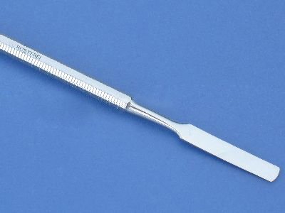 Gelspatel Doppel-Spatel, Salbenspatel, Doppelinstrument Edelstahl, Rostfrei, 17 cm - 3