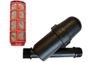 RIEGOPRO SU TIENDA DE RIEGO RIEGOPRO Filtro a rete utilizzato in impianti di irrigazione per evitare impurità che ostruiscono i tubi. Capacità di filtraggio 120 Mesh. Realizzato in polietilene (1")