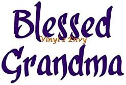 76DinahJordan Blessed Grandma Car Decal Vinyl Car Decals Grandparents Decal Grandparent Gifts Grandma Decal
