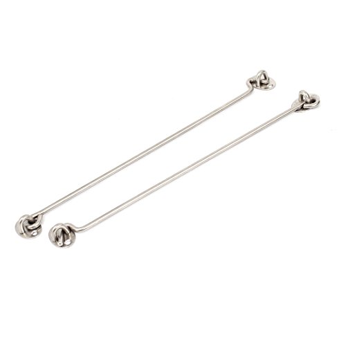 2stk Sturmhaken Kabine Haken Augen Schuppen Fenster Verschluss Halter 14" Länge