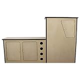 sistemas de calefaccion para furgonetas camper Hecha de MDF con 18mm de espesor, tu cocina para camper es sólida y robusta