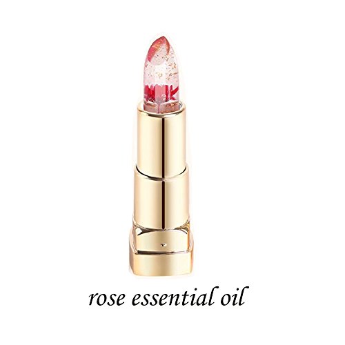 Wasserdicht Jelly Lippenstift, NNIUK Lippenstifte Flower Beauty Make-up anhaltendes Finish Lip Gloss - 2