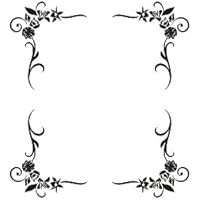 Möbeltattoo - Eckenornament 4 teilig V-02