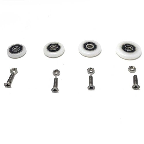 Rolli 10 PCS der Duschtürrollen Räder Runner Riemenscheiben Roller Typ A 23 mm