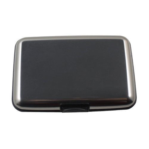 SODIAL R Cartera de aluminio Sostenedor de tarjeta de credito
Sostenedor de tarjeta de negocio certificado de aluminio impermeable
