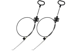 TOVOT 2 Stück 96,5 cm D-Ring Entriegelungsgriff Zugseil Kabel Ersatz Entriegelungskabel für Sofa Stuhl