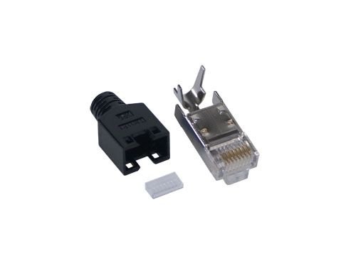 Preisvergleich Produktbild Hirose-Stecker für FTP, kpl., schwarz