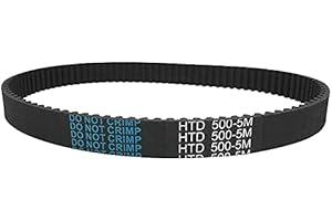 GEEYU HTD Belt 500-5m-10, Cinghie di Cinghie a Circuito Chiuso, Larghezza 12/15/30 mm, 500 Lunghezza, Cinture di Gomma sincrona Parte, 100 Denti, Adatto per tempistiche PULY Parti di Ricambio
