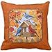 Produktbild Bird Feeder Gathering Autumn Orange Pillow case2222