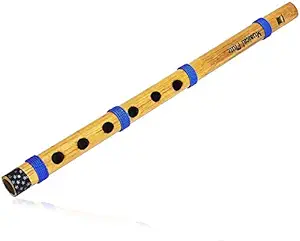 Wooden Bamboo Flute in 'C' Key Fipple Woodwind Musical Instrument Recorder Traditional Bansuri Handmade