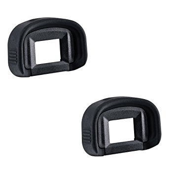 JJC Visor Ocular Eyecup para Canon EOS 1D X, 1D X Mark II, 1Ds Mark III, 5Ds, 5Ds R, 5D Mark III, 5D Mark IV, 7D Mark II Reemplazo de Canon Eg. Eyepiece (Lote de 2)