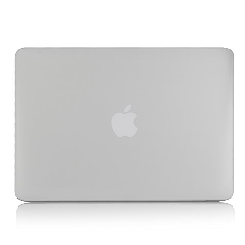 JAMMYLIZARD | Shell Cover für [ MacBook Pro 13.3" mit Retina A1502 / A1425 ] Zweiteilige Gummierte Hülle, KLAR / MILCHIG Matt