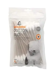 Bearing Cotton Bud 50 pcs for Dog & Cat (L)