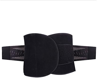 Ykmaggie Fitness Belt Tighten The Abdomen Grid Polyester Fiber Adjustable Heat Burner Support And Protect The Waist Show Perfect Body The Man Black,L