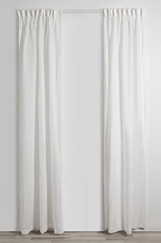 HIMLA Segel Curtain with Heading Tape, 145x290cm, White