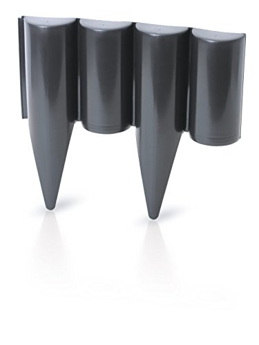 Preisvergleich Produktbild Gartenpalisade Beeteinfassung Rasenkante 2,5 mtr anthrazit