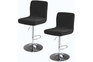 SDNAM Stretch Barhocker Stuhlhussen Bezüge Barstuhlbezug mit Rückenlehne 2/4/6 Stück Hussen für Barhocker Waschbarer Bar Stuhl-Abdeckung Passend,für Café Schemel Hohe Barhocker Stuhl Bezüge (Color : #24,
