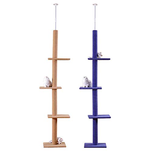 Preisvergleich Produktbild GLMAMK Katzen Klettergerüst, Kratz Post-Katzen Kletterturm Mit Katzenbaum-Kratz-Aktivitätszentrum,Y...