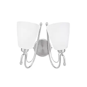 Philips Trendo Double Head 9-Watt Smart Wiz Wi-Fi Enabled LED Wall Light/Wall Lamp for Bedroom, Living Room | Compatible with Amazon Alexa and Google Assistant | E27 Base | Multicolor LED Lamp