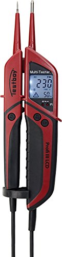 Testboy® Profi III LCD 3 Zweipoliger Spannungsprüfer mit LCD-Anzeige EAN 4028532200299 inkl. Aufbewahrungstasche FI-Test Spannungsprüfung geeignet auch für Elektrofahrzeuge Photovoltaikanlagen - 5
