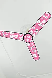 NEUF PVC Waterproof/dust Proof Three Blade Ceiling Fan Blade Covers,Fan Cover,Pink