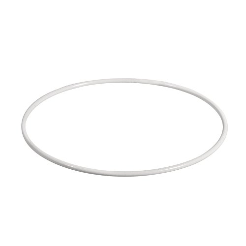 Rayher 2505400 Metallringe, beschichtet, weiß, 30 cm ø