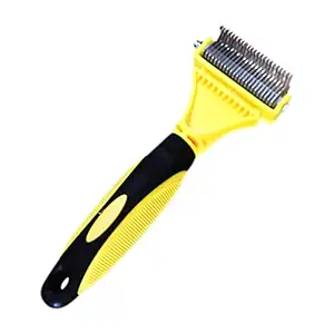 Deshedding Brush for Pets, Suitable for Long and Medium Coats, Ergonomic No-Slip Grip, No Ouchies for Dogs, Won?t Scratch Cat?s Skin