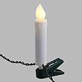 Flammen-Effekt: Die Kerze enthält ein LED-Licht, das in Flammenform leuchtet. Der Lichteffekt ist sehr realistisch.