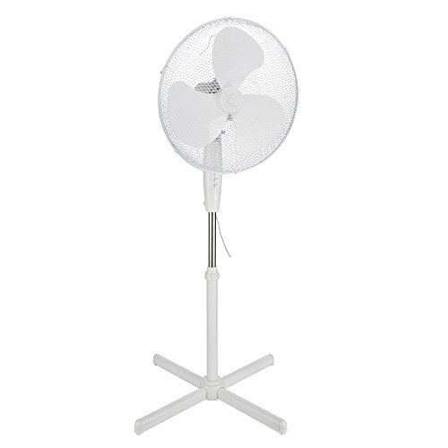 COM-FOUR® Standventilator mit Standfuss, 45 W, Ø 43 cm (Standventilator 45W)