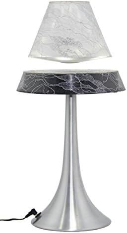 Novel LED Desk Light Air Lamp Night Light Levitating Magnetic Floating Spinning Lamp White Lace